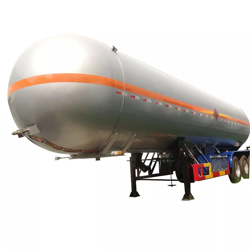 Asme Standartlı 50cbm 3 dingilli Lpg Tanker Römorku